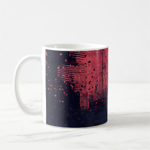 Abstract texture. 2d illustration. Expressive hand Coffee Mug