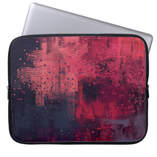 Abstract texture. 2d illustration. Expressive hand Laptop Sleeve