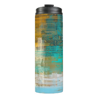 Abstract texture. 2d illustration. Expressive hand Thermal Tumbler