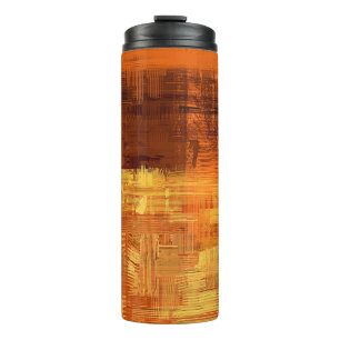 Abstract texture. 2d illustration. Expressive hand Thermal Tumbler