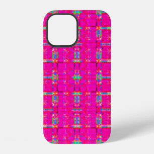 abstract texture, coloured plaid pattern, modern t iPhone 12 case