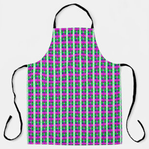 abstract texture, coloured plaid pattern, retro ta apron