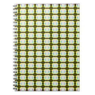 abstract texture, colourful gingham pattern, moder notebook