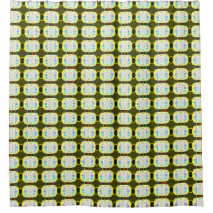abstract texture, colourful gingham pattern, moder shower curtain