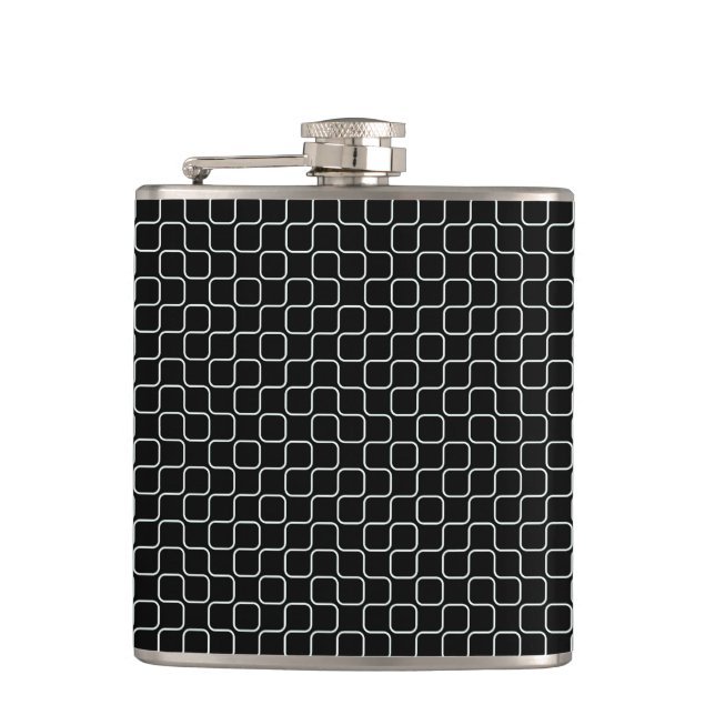 Abstract Texture Hip Flask (Front)