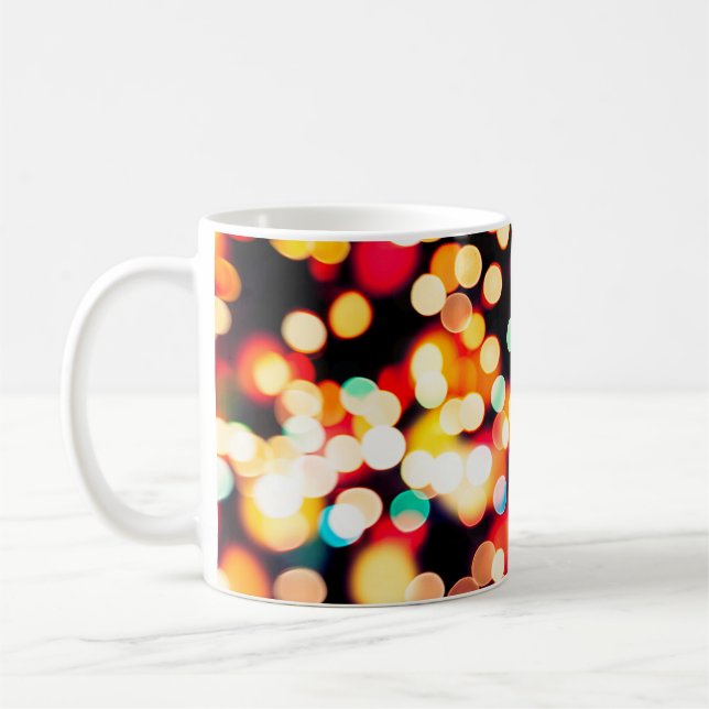 abstract texture, light  background coffee mug (Left)