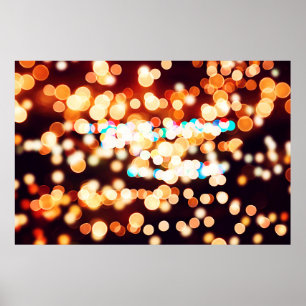 Abstract texture, light bokeh background poster