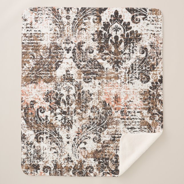 Abstract texture or grunge background. Art texture Sherpa Blanket (Front)