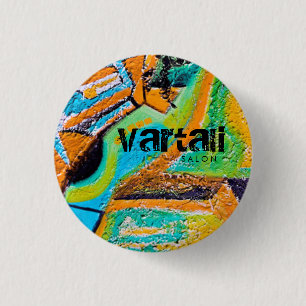 Abstract Texture Painting Vartali Round Button