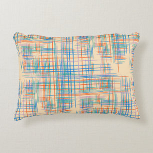 Abstract Texture with Crossing Stripes. Modern Pat Decorative Cushion
