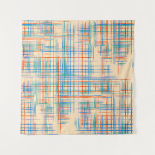 Abstract Texture with Crossing Stripes. Modern Pat Tapestry
