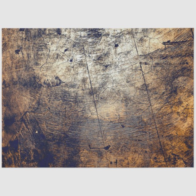 Abstract Textured Beige Gold Background Decoupage Tissue Paper (Front)