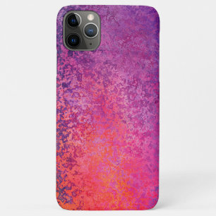 Abstract textured design in pink and purple iPhone 11 pro max case