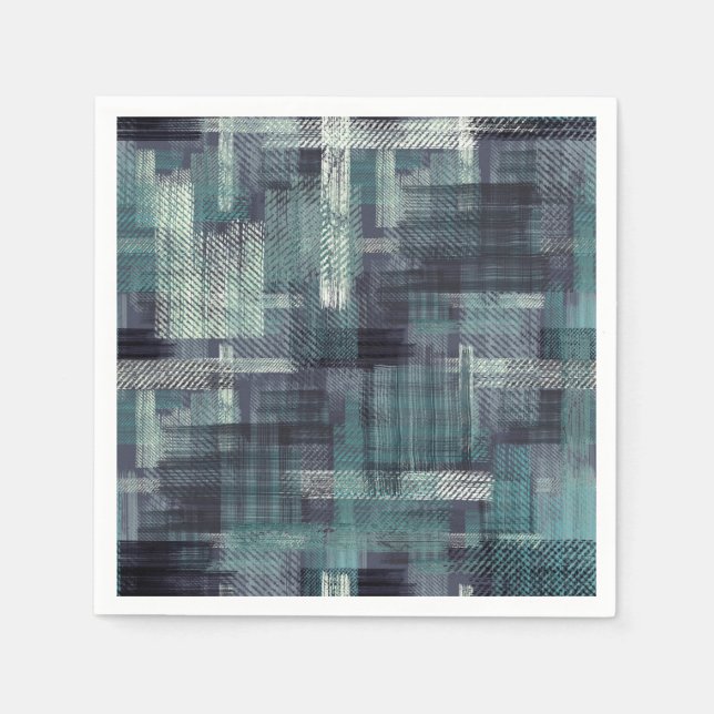 Abstract textured grey blue grunge pattern. napkin (Front)