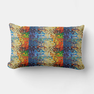 Abstract textured pattern lumbar cushion