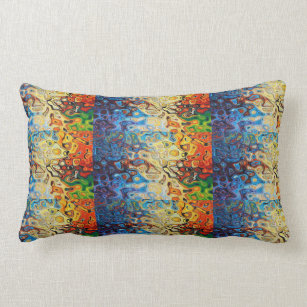 Abstract textured pattern lumbar cushion