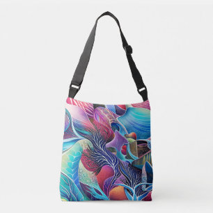 Abstract Textures Crossbody Bag