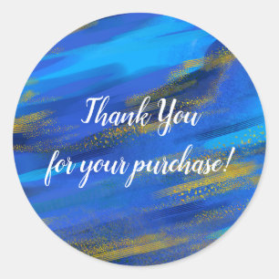 Abstract Thank you for your purchase sticker