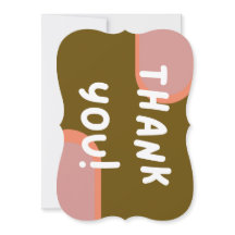 Abstract - Thank You Notecard
