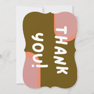 Abstract - Thank You Notecard