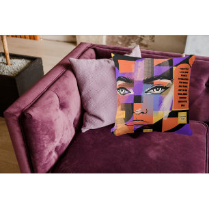 Abstract The Lord Made A Woman Christian Faith Cushion