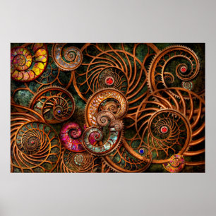 Abstract - The wonders of Sea Poster