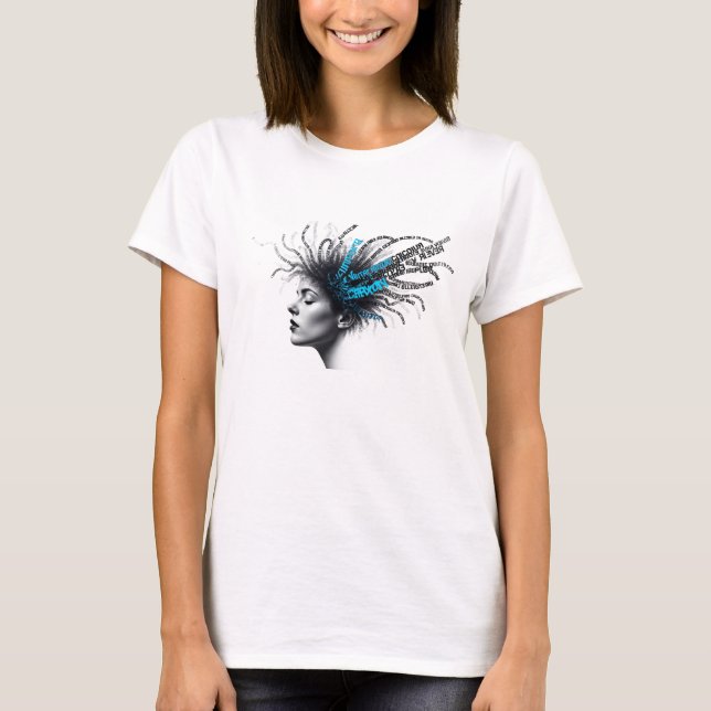 Abstract Thought Portrait Women’s Graphic T-Shirt (Front)