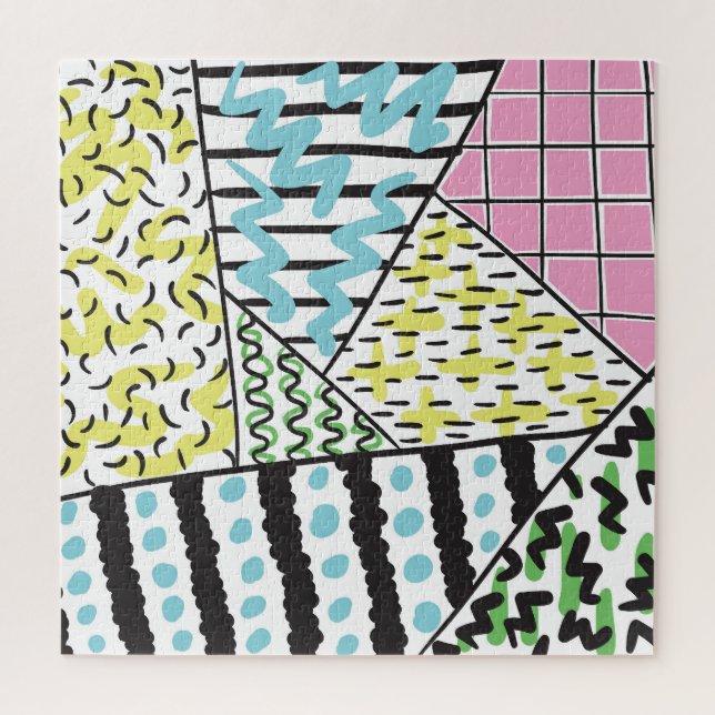 Abstract Three: Hand-Drawn Background Art. Jigsaw Puzzle (Vertical)