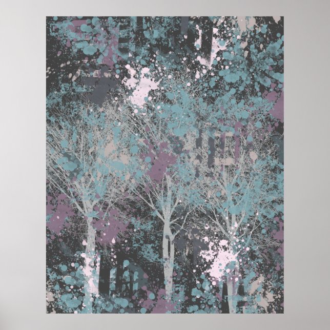 Abstract Three Tree's Poster (Front)