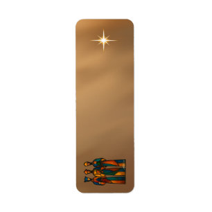 Abstract Three Wise Men Return Address Label