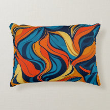 Abstract Throw Pillow
