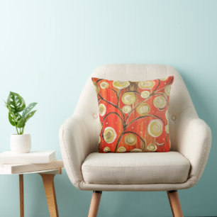 Abstract Throw Pillow