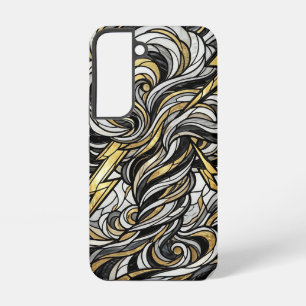 Abstract Thunderstorm Gold Cloud Samsung Cases