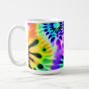 Abstract Tie Dye Adire Pattern Coffee Mug