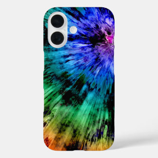 Abstract Tie Dye iPhone 16 Case