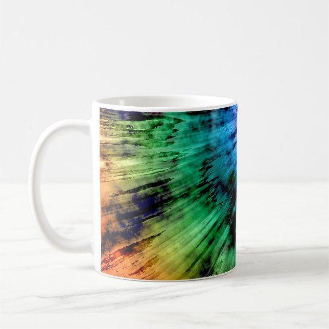 Abstract Tie Dye Coffee Mug (Left)