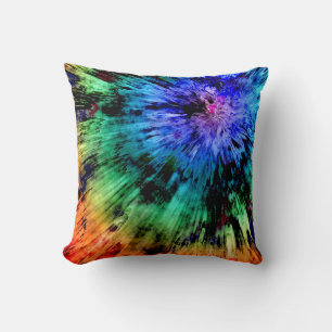 Abstract Tie Dye Cushion