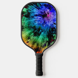 Abstract Tie Dye Pickleball Paddle