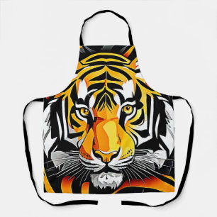 Abstract Tiger Art Apron