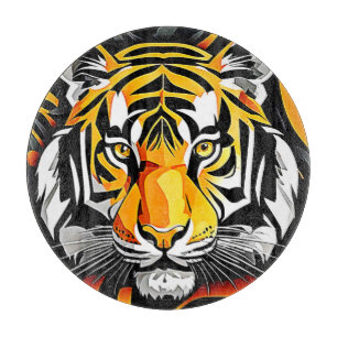 Abstract Tiger Art Cutting Board