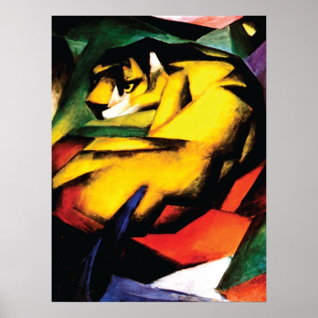 Abstract ~ Tiger by Franz Marc Poster (Front)