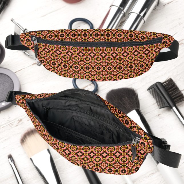 Abstract Tile Pattern  Bum Bags (Creator Uploaded)