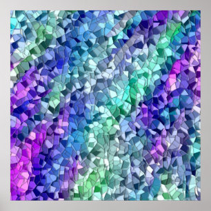 Abstract tile poster