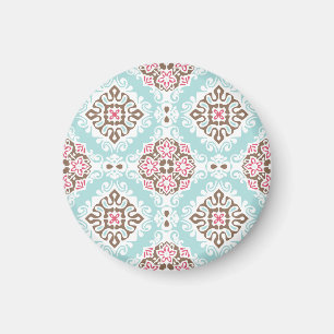 Abstract Tiled: Vintage Seamless Pattern Magnet