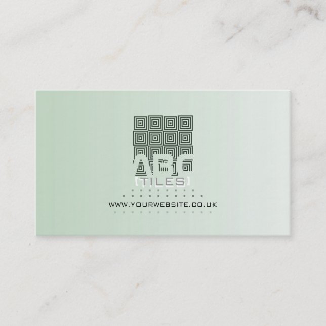 Abstract Tiles Business Card (Front)