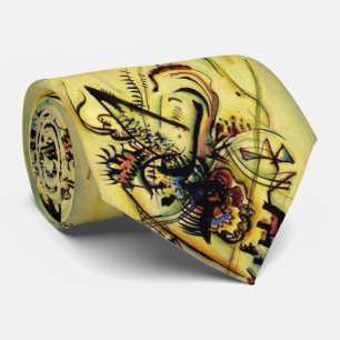 Abstract To the Unknown Voice Painting Kandinsky Tie