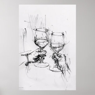 Abstract Toast Sketch - Poster
