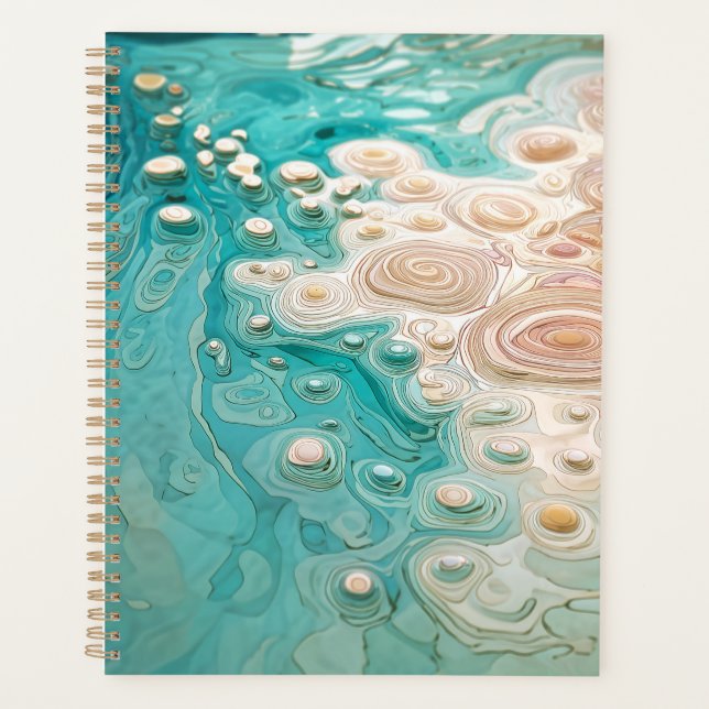 Abstract Topographic Ocean Art Planner (Front)