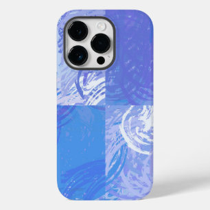 Abstract Tossed Turquoise and Purple Case-Mate iPhone 14 Pro Case