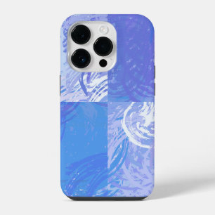 Abstract Tossed Turquoise and Purple iPhone 14 Pro Case
